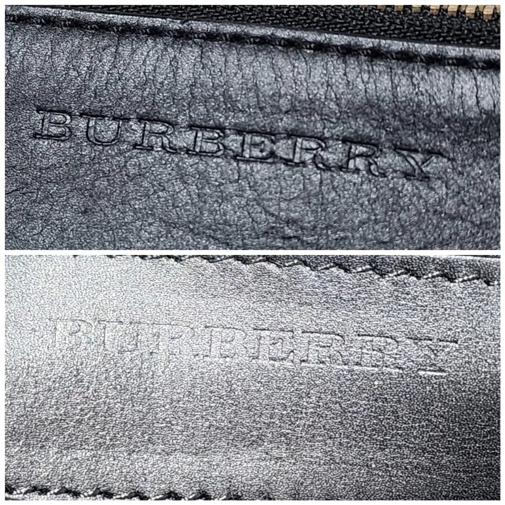 BURBERRY Mega Check Peyton Crossbody Bag Black/Beige